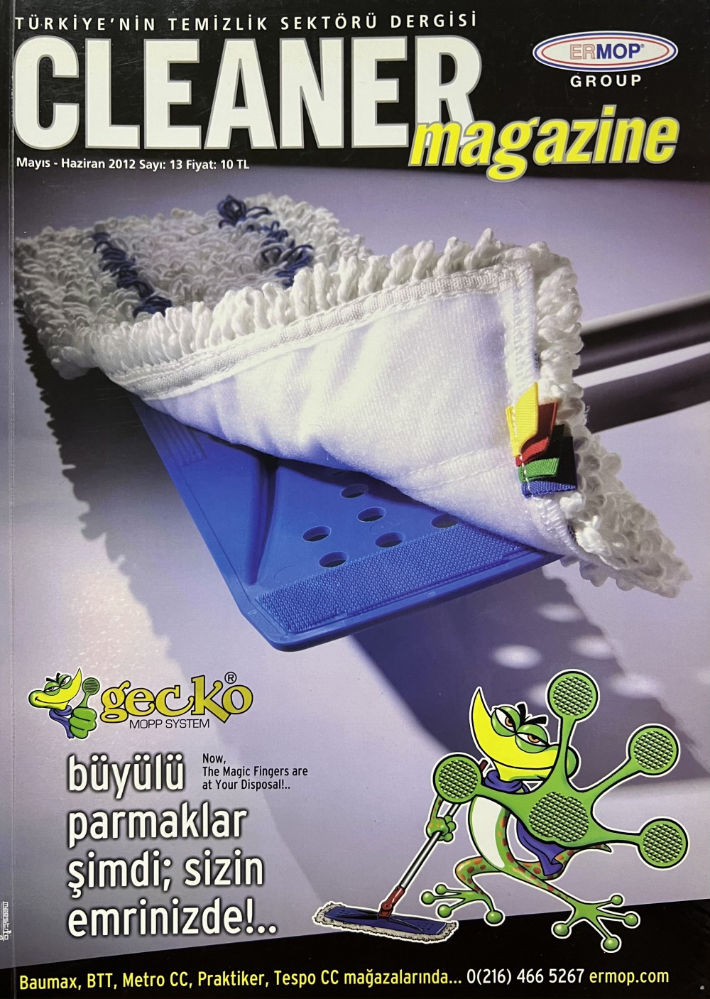 Cleaner Magazine Türkiye ; Ermop yeni Gecko mop Sistem